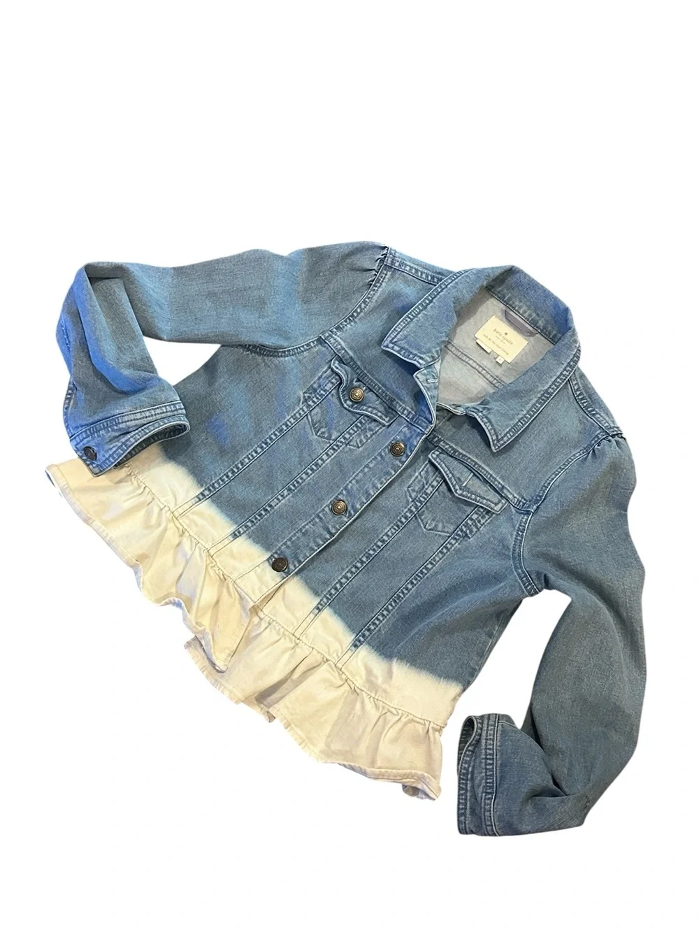 Broome Street Dip Dye Denim Jacket Medium Kate Spade